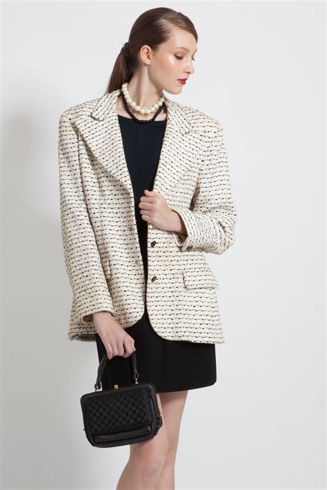 chanel like blazer|chanel vintage blazer.